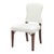 Bunny Williams Home Sienna Dining Chair in Mahogany with Cream Linen Upholstery For Sale
