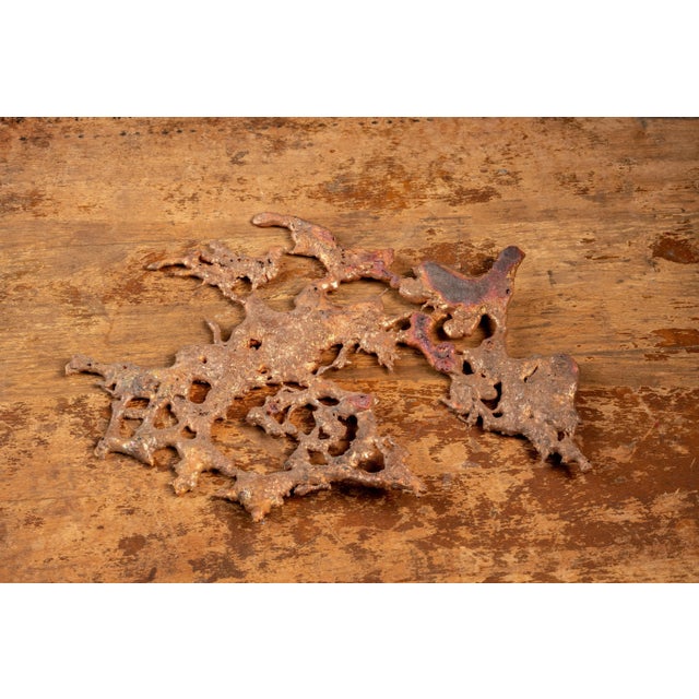 1970s Vintage Copper Pour Folk Art For Sale - Image 5 of 5