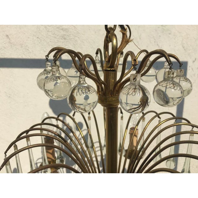 Gold Chandeliers, 1950s, Set of 2 For Sale - Image 8 of 18