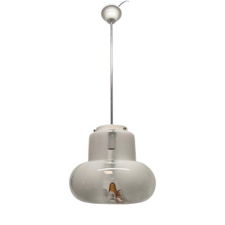 Glass Suspension Light from AV Mazzega, 1970s For Sale