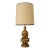 1950s Hollywood Regency Gold Ceramic Buddha Table Lamp For Sale