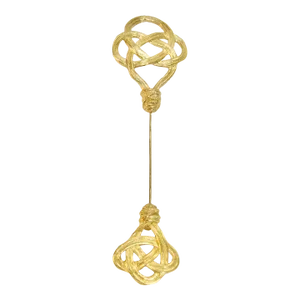 Vintage Givenchy Large Gold-Plated Infinity Motif Stick Pin