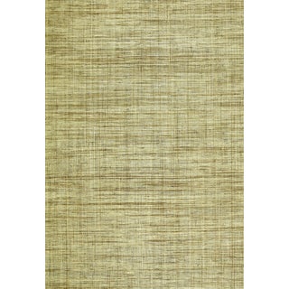 Schumacher Weston Raffia Weave Wallpaper in Grey For Sale