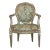 19th Century Italian Painted and Parcel Gilt Fauteuil For Sale