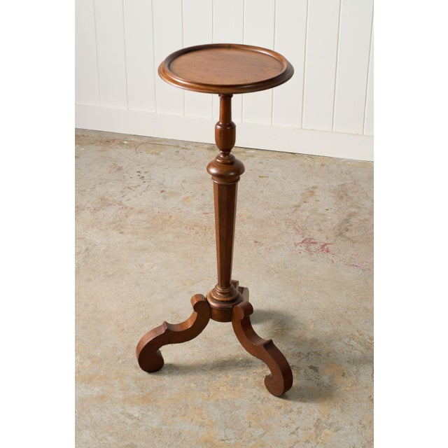 English Oak Cocktail Table | Plant Stand With Unusual Base (C. 1930) For Sale - Image 4 of 6