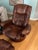 1980s 1980s Scandinavian Style Recliner and Ottoman For Sale - Image 5 of 5