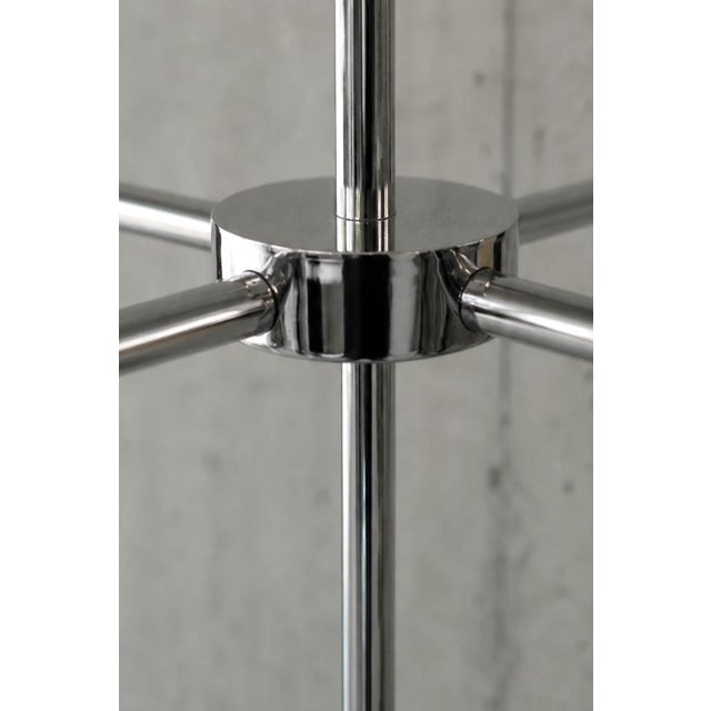 Red Mid-Century Italian Modern Space Age Chrome Floor Lamp, 1960s For Sale - Image 8 of 15