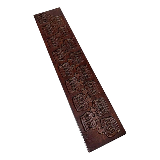 19th Century Dutch Wooden Gingerbread Mold For Sale