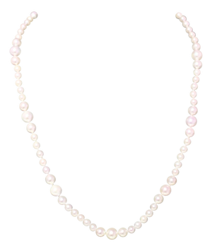 Akoya Pearl Necklace 14k Yellow Gold Certified
