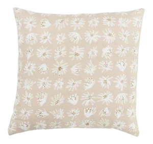 Schumacher X Caroline Z Hurley Meadow Rock 22" Pillow in Natural