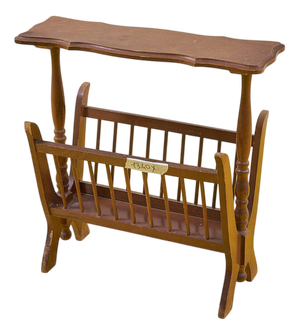 Vintage Wooden Magazine Rack