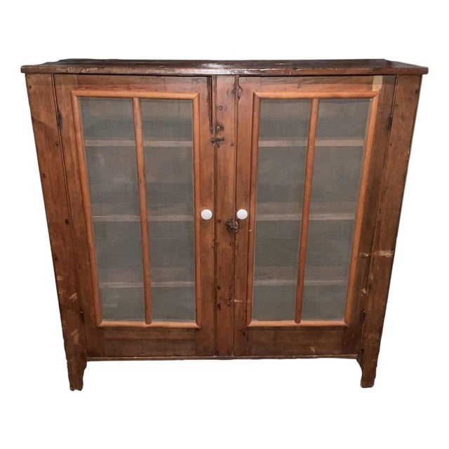 1800's Farmhouse Jelly or Cheese Curing Cupboard For Sale