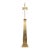 1960s Warren Kessler Solid Brass Obelisk Table Lamps For Sale