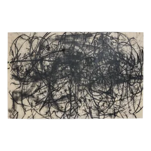 Monica Perez "Yes" Original Charcoal on Canvas 2023