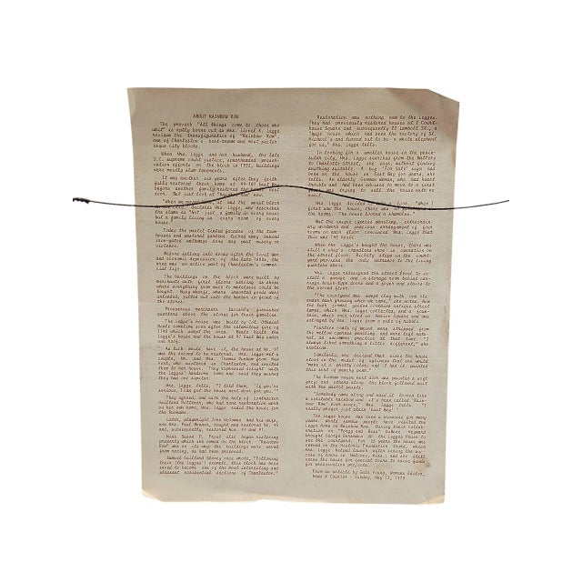 1970s Jim Booth Signed Limited Edition Rainbow Row Lithograph For Sale - Image 5 of 5