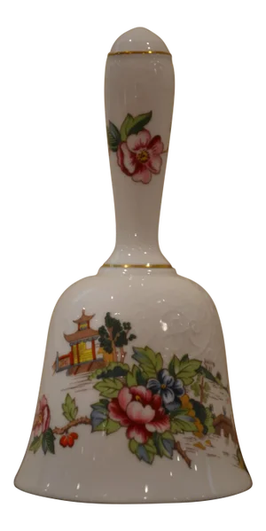 Vintage Crown Staffordshire Pagoda English China Dinner Bell