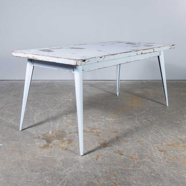 Vintage French T55 Rectangular Dining Table from Tolix, 1960s For Sale - Image 12 of 12