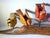 2020s Contemporary Folk Art From Mikel Davison - Colorful Birds Sitting on a Log For Sale - Image 5 of 8