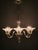 An exceptional large six-arm art deco glass chandelier, produced in czechoslovakia during the 1930s. This highly...
