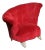 Hollywood Regency Grosfeld House Ruby Red Lounge Chair For Sale