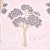 Art Deco Schumacher Tree River Wallpaper in Blush For Sale - Image 3 of 4