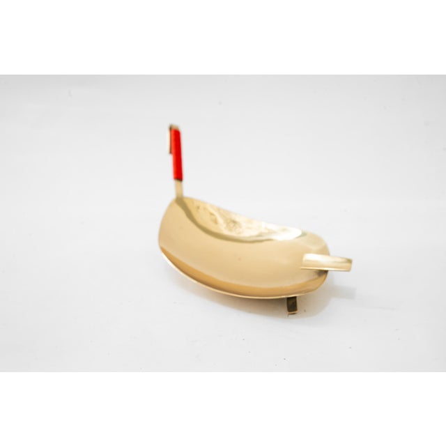Metal Vintage Portable Ashtray in Brass, 1960s For Sale - Image 7 of 7