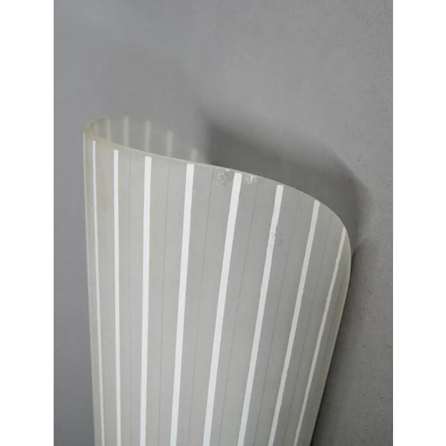 Silver Glass Wall Lamp, Europe, 1970s For Sale - Image 8 of 11