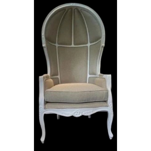 Add comfortable style to the living room, bedroom, lounge, or reading nook with this French King Louis XV mahogany wood...