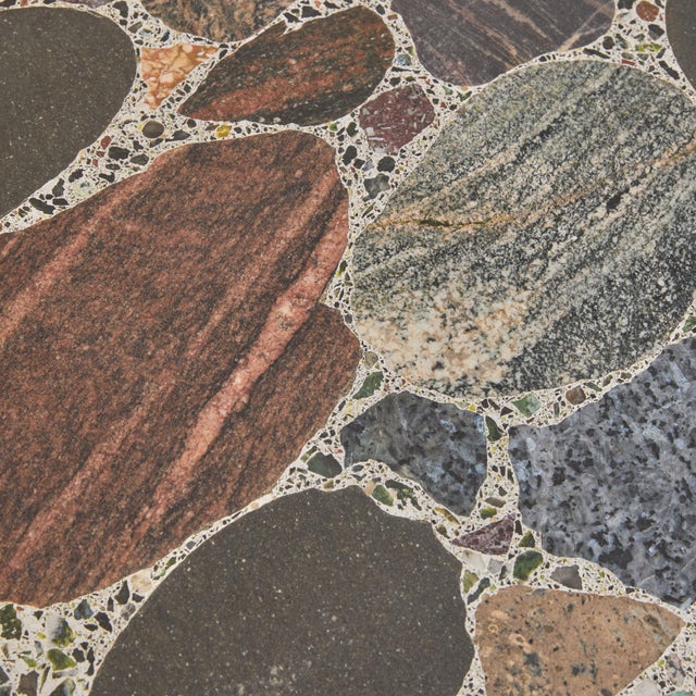 Brown Norwegian Stone Top Coffee Table by Erling Viksjø for Conglo Designs, 1960s For Sale - Image 8 of 11