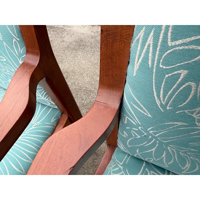 Vintage American Walnut Armchairs by Charles McMurray Designs, Set of 8 For Sale - Image 9 of 18