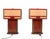 Glass Art Deco Cut Glass Table Lamps, 1990, Set of 2 For Sale - Image 7 of 12