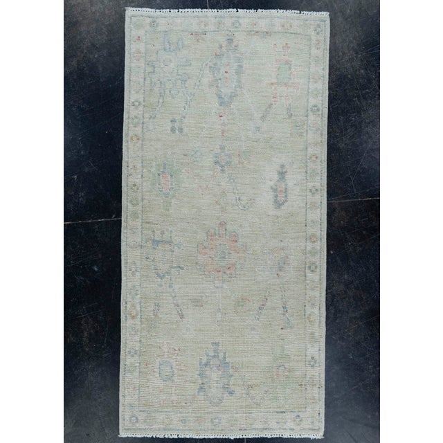 Gray Oushak Rug 2'1" x 4'5" #17146 For Sale - Image 8 of 8
