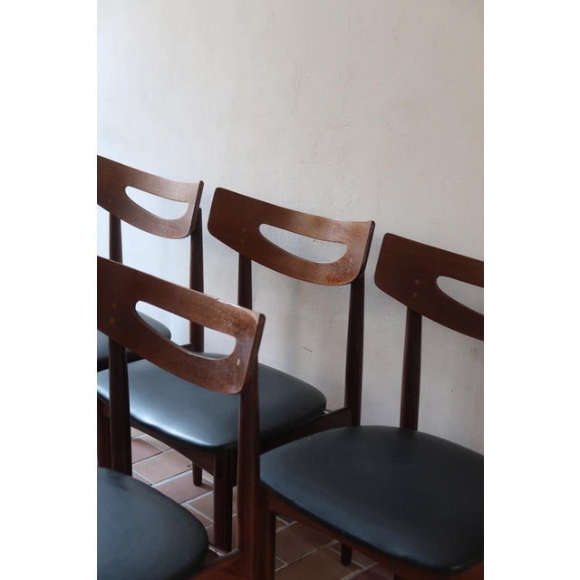 Danish Teak Dining Chairs in the manner of Henry Walter Klein, 1960s, Set of 5 For Sale - Image 15 of 18