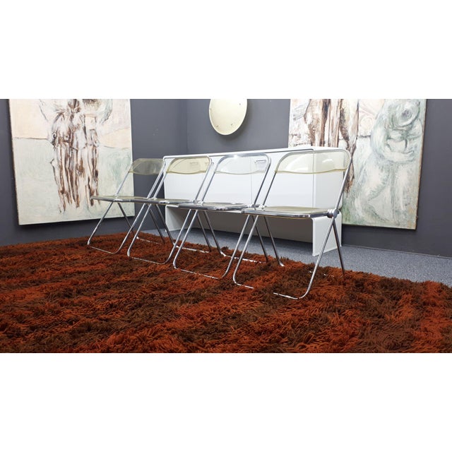 Space Age Plia Folding Chairs by Giancarlo Piretti for Castelli, 1960s, Set of 4 For Sale - Image 15 of 15