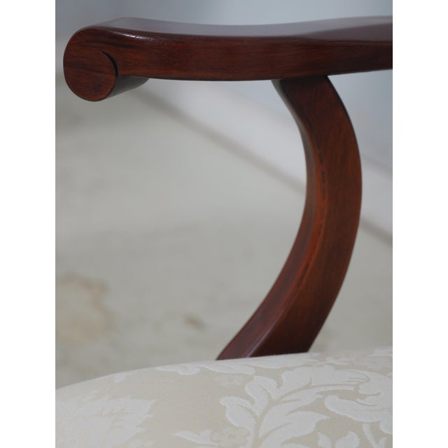 Wood Set of 6 Henkel Harris Cherry Dining Room Chairs For Sale - Image 7 of 18