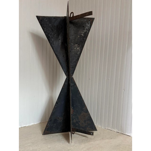 1930s Large Nautical Folk Art Metal Sculpture - 1930's Boat Day Signal For Sale - Image 5 of 8
