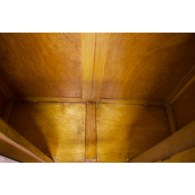 Vintage Art Deco Oak Wardrobe, 1930s For Sale - Image 9 of 12