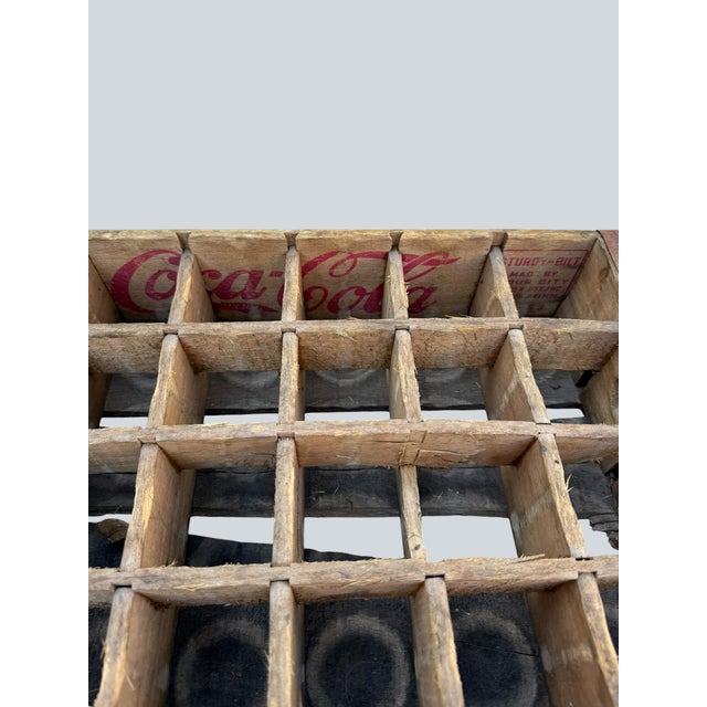 Wood 1960’s Vintage Yellow Coca-Cola Wooden Delivery Crates & Wailuku, Maui Hawaii Bottle Trio For Sale - Image 7 of 16