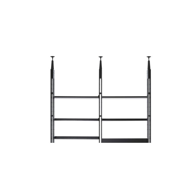 Black Modular Bookcase in Black Stain Wood by Franco Albini for Cassina For Sale - Image 8 of 14