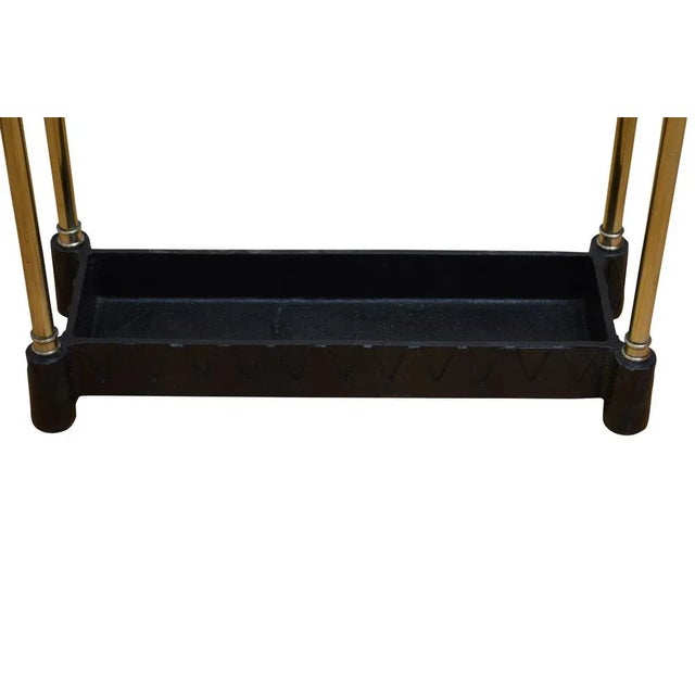English Brass Umbrella Stand, 1940s For Sale - Image 3 of 8