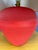 Red Flute of Chicago Postmodern Corrugated Cardboard Table Lamp in Red, 1980s For Sale - Image 8 of 9