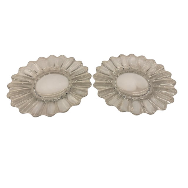 Early 20th Century Heisey Attributed Glass Crystolite Luncheon Plates- Set of 8 For Sale - Image 4 of 9