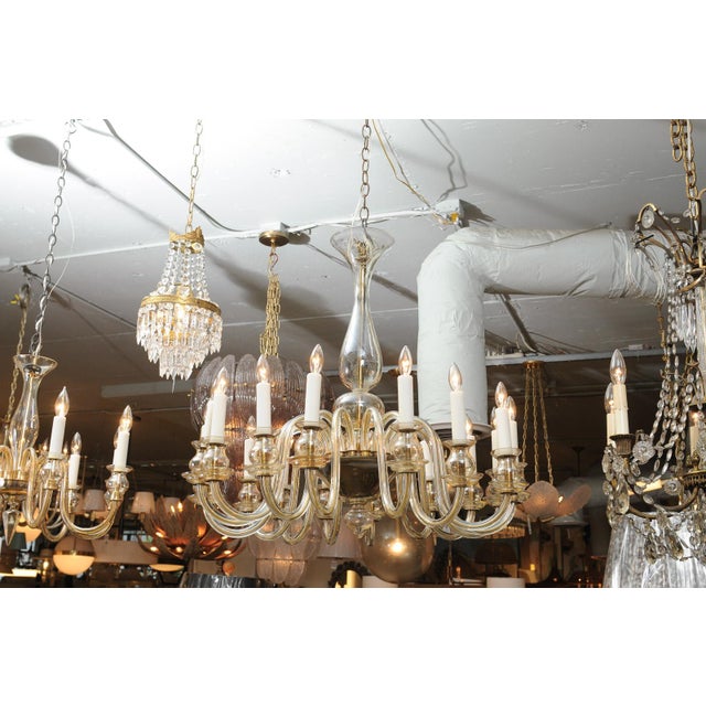 1960s 16-Light Amber Venetian Glass Chandelier, Italy For Sale - Image 18 of 18