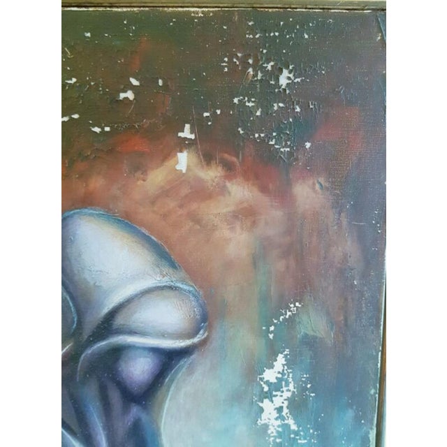 Justin Pelissier, Les 3 Saintes Amarie, 1970s, Oil on Canvas For Sale - Image 11 of 17