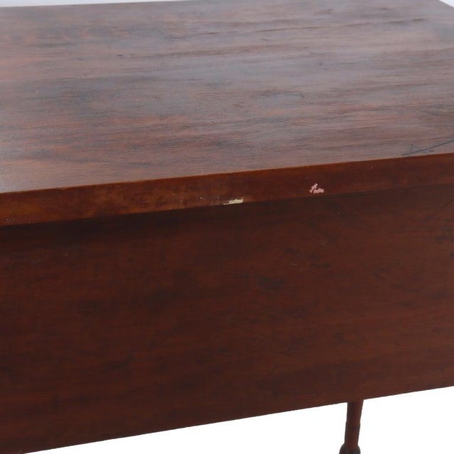 Early 19th Century Antique Cherry & Tiger Maple 3-Drawer Small Server C1830 For Sale - Image 5 of 15