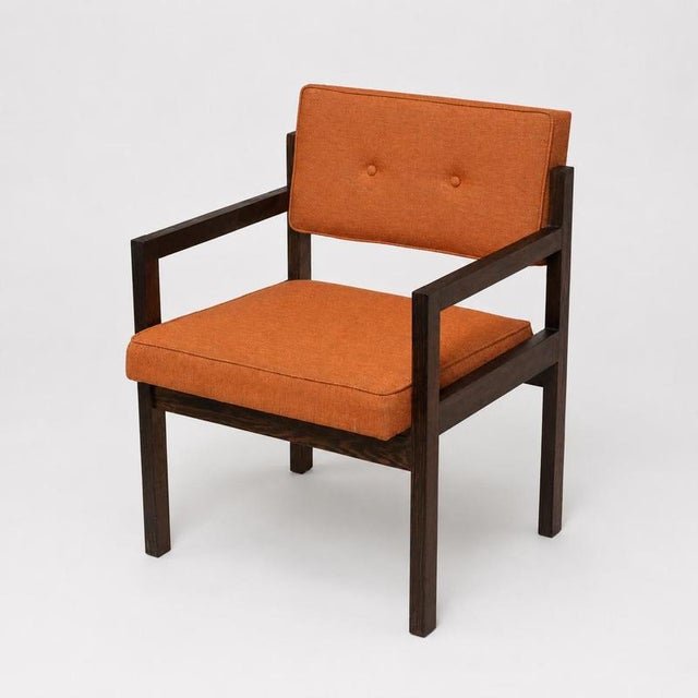Wood Vintage Armchairs with Wengé Frame, 1970s For Sale - Image 7 of 7
