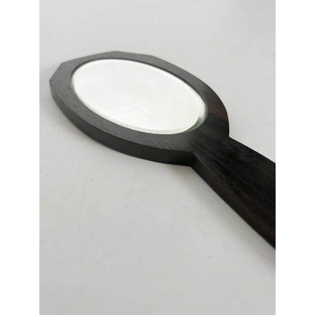 Art Deco Hand Mirror with Bakelite Inlay, France, 1930s For Sale - Image 3 of 10