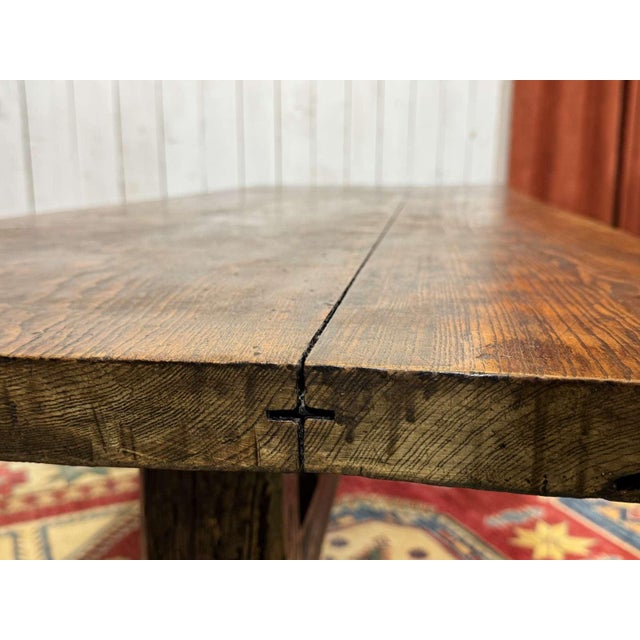 Antique English Monastery Table in Oak, 1800s For Sale - Image 17 of 18