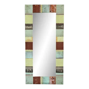 Copper Patch Work Mirror