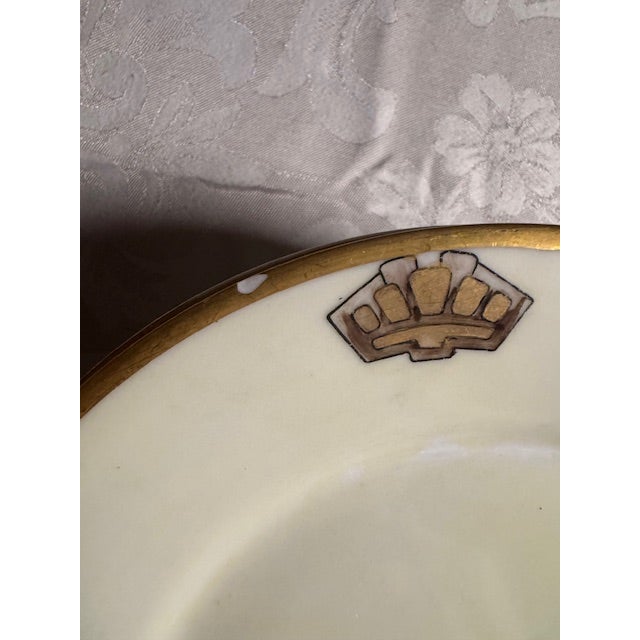 1920s Antique J&c Bavaria 1898-1923 "Art Nouveau" Hand Painted Plates. Each Plate Different - Set of 10 For Sale - Image 5 of 13